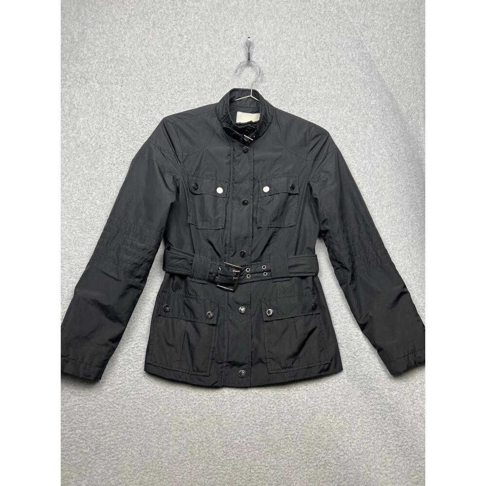 Zara Basic Lightweight Windbreaker Military Jacket Womens XS Simple classic